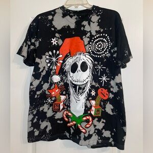 Nightmare Before Christmas Jack Skellington Haunted Mansion Holiday Shirt L